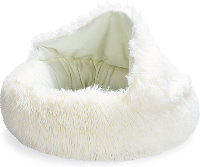 Beeztees Welpenliege Kiki – Welpenkorb – Hundekorb – Korb für Welpen – Creme – 50 x 50 x 15 cm