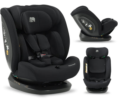 Deryan Clyde i-Size-Autositz – 40 bis 150 cm – Gruppe 0+ 1 2 3 – Schwarz