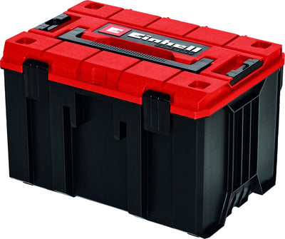 Einhell e-case m Systemkoffer - max. Belastbarkeit: 90 kg – universelle Aufbewahrung und Transport von Zubehör und Werkzeug – stapelbar – verbindbar
