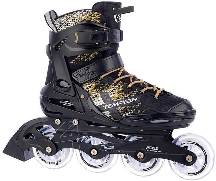 Tempish Wox 2.0 84 Inlineskates – Inlineskates – Damen – Schwarzgold – Größe 40