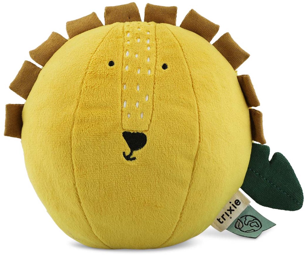 Trixie Klangkugel Mr. Löwe - Spielzeug für Baby - erstes Spielzeug - Mutterschaftsgeschenk - gelb