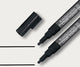 Sigel Kreidemarker – Schwarz – Rundspitze 1–2 mm – Set mit 2 Stück – si-ba177