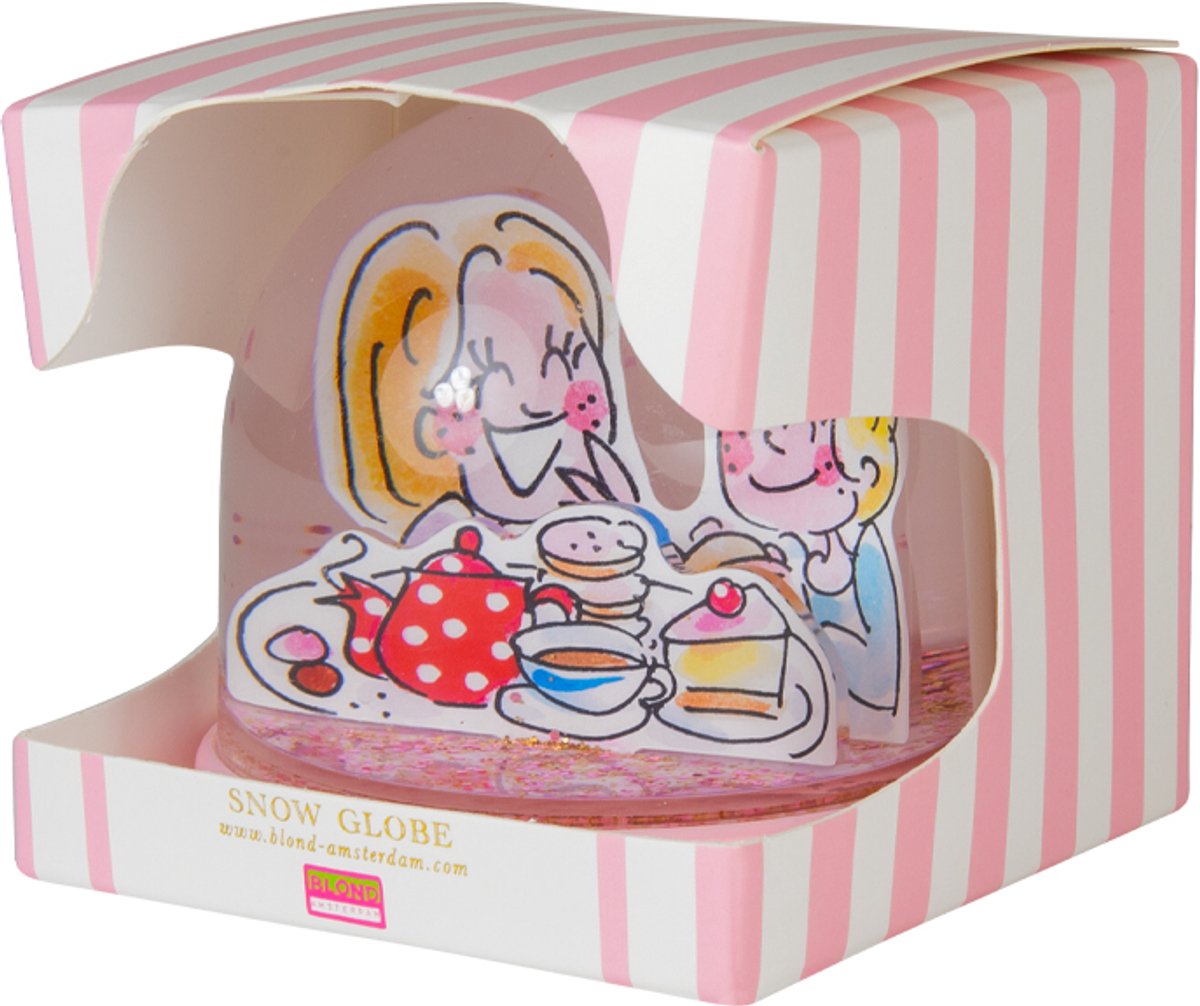 Blondes Amsterdam, lass uns aufholen: Schneekugel 2d