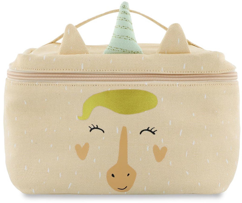 Trixie Lunchpaket - mrs. Einhorn - Kühltasche für Kinder - mit Namensschild - Thermotasche fürs Mittagessen - Rosa