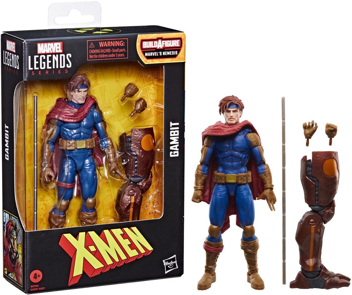 Hasbro X-Men Marvel Legends Actionfigur Gambit (BAF: Marvel's Nemesis) 15 cm große Actionfigur