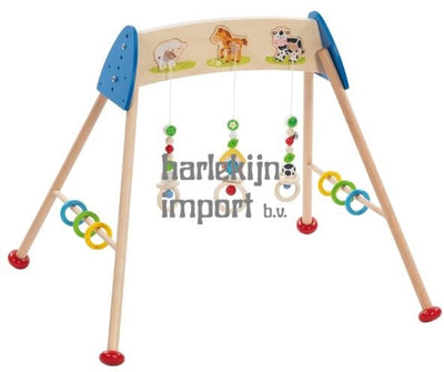 Goki hölzerne Baby -Fitnessstudiestiere mit Klang