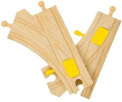 Bigjigs Holzschienen Mechanische Schalter, 2..