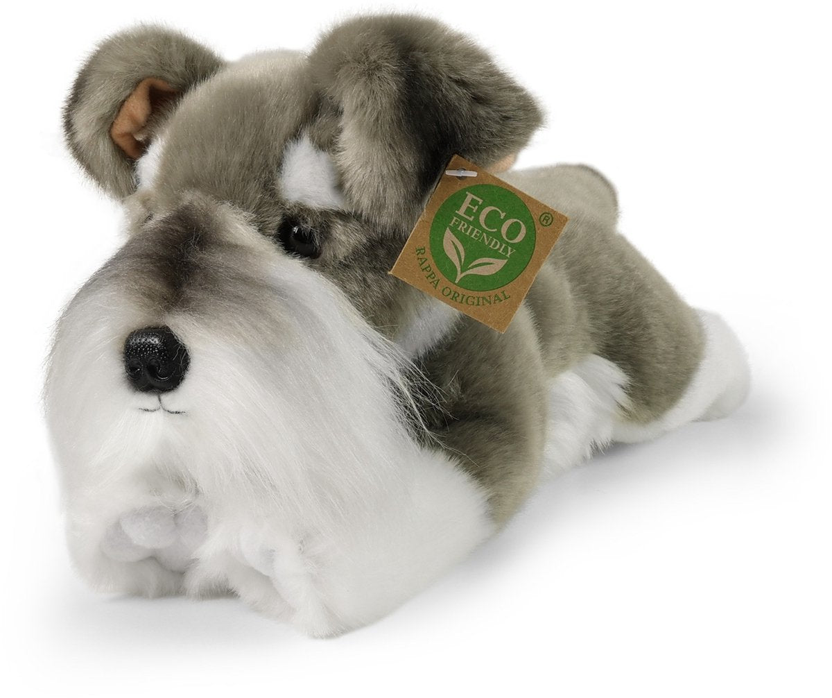 Umweltfreundliche Rappa-Serie – Plüsch-Hundekuscheltier – Schnauzer – 28 cm – Grau