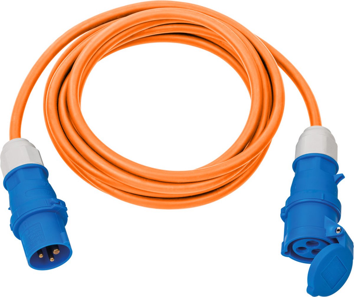 Brennerstuhl CeE-Verlängerungskabel 230V | ip44 | 5m | h07rn-f 3g2,5 cee 230v 16a stecker und kupplung – 1167650605