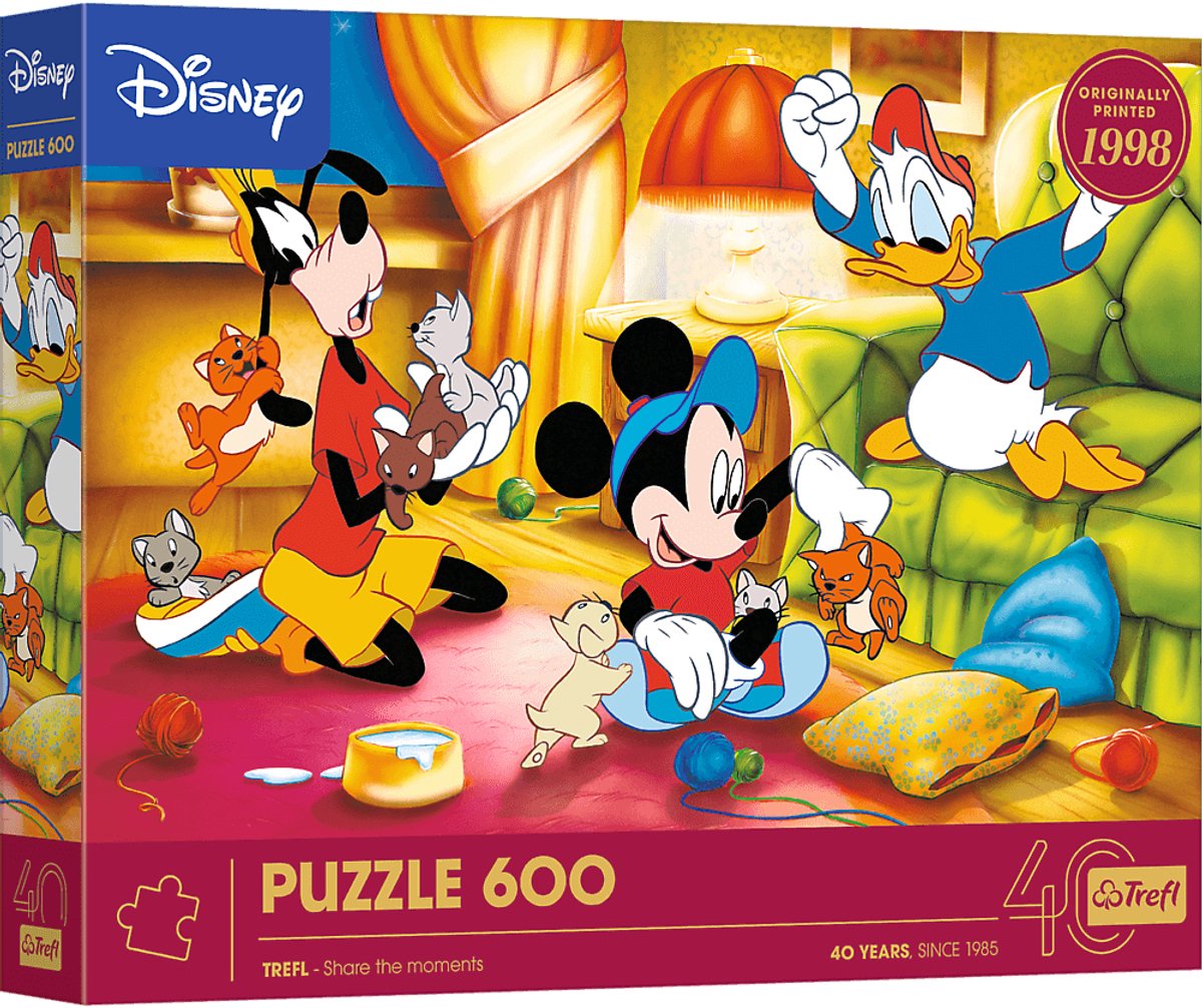 Trefl Puzzle 600 Teile – 40 Jahre – Mickey Mouse und Freunde.