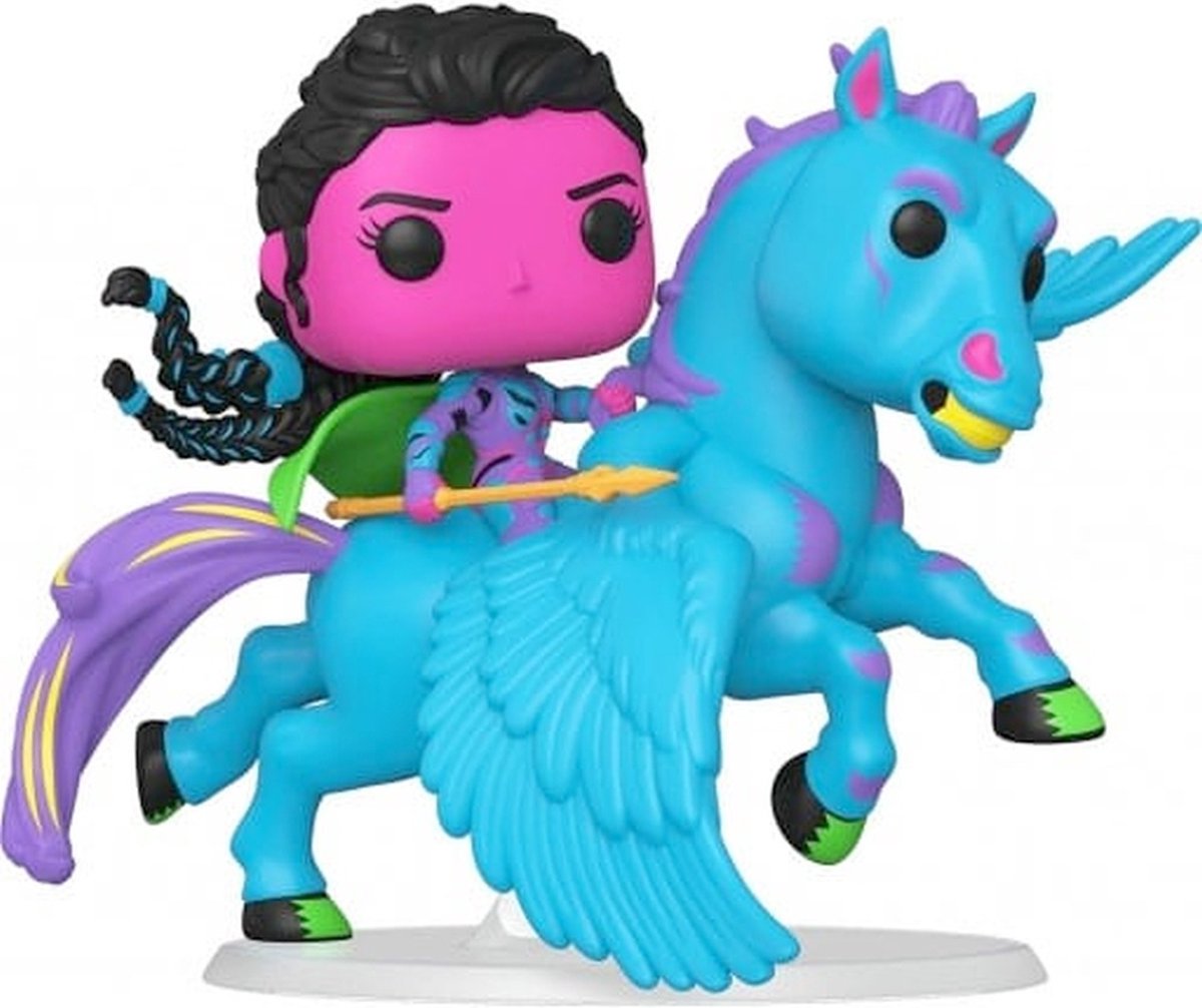 Funko the Avengers – Avengers: Endgame Pop! Rides Deluxe Valkyrie's Flight (Schwarzlicht), 9 cm große Sammlerfigur – mehrfarbig