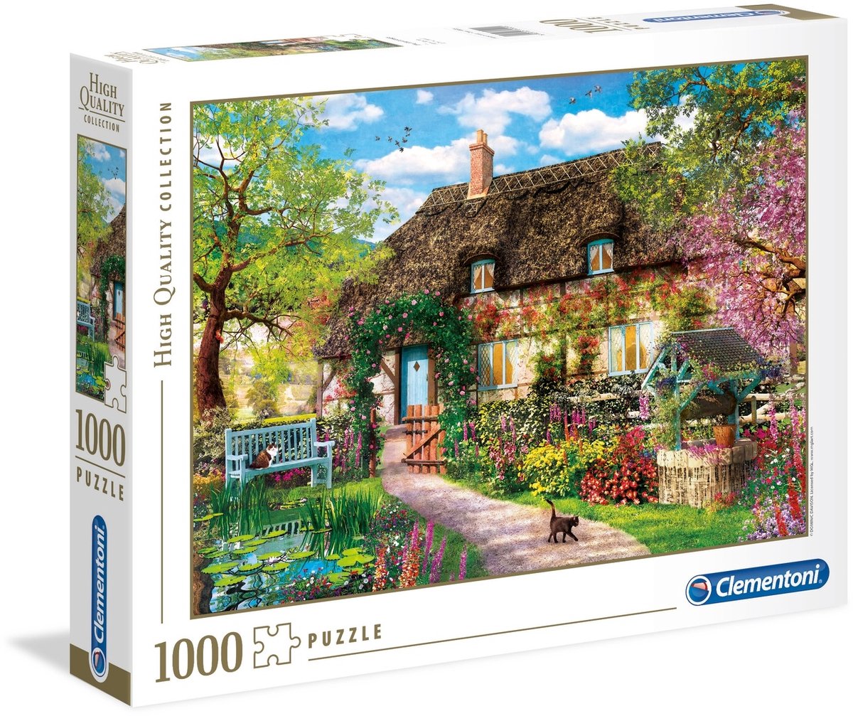 Clementoni - Puzzle - 1000 Teile - Altes Landhaus - Hochwertige Sammlung - Puzzle für Erwachsene