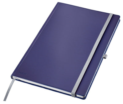 Notizbuch im Leitz-Stil A4 liniert – mit Hardcover – 100-Gramm-Papier – Titanblau