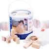 Holzbauplatten natur, 84 Stk.