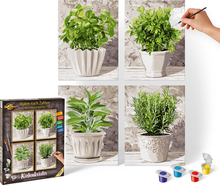 Schipper Malen nach Zahlen – Küchenkräuter – Hobbypaket