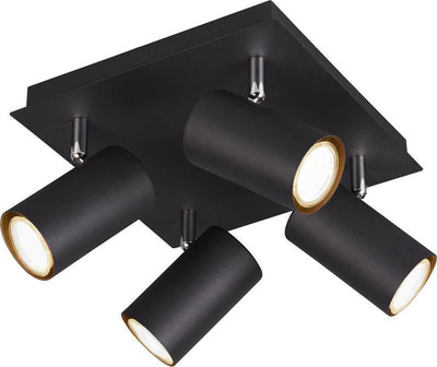 Trio Marley - Spot - Schwarz matt - exkl. 4x gu10 3w