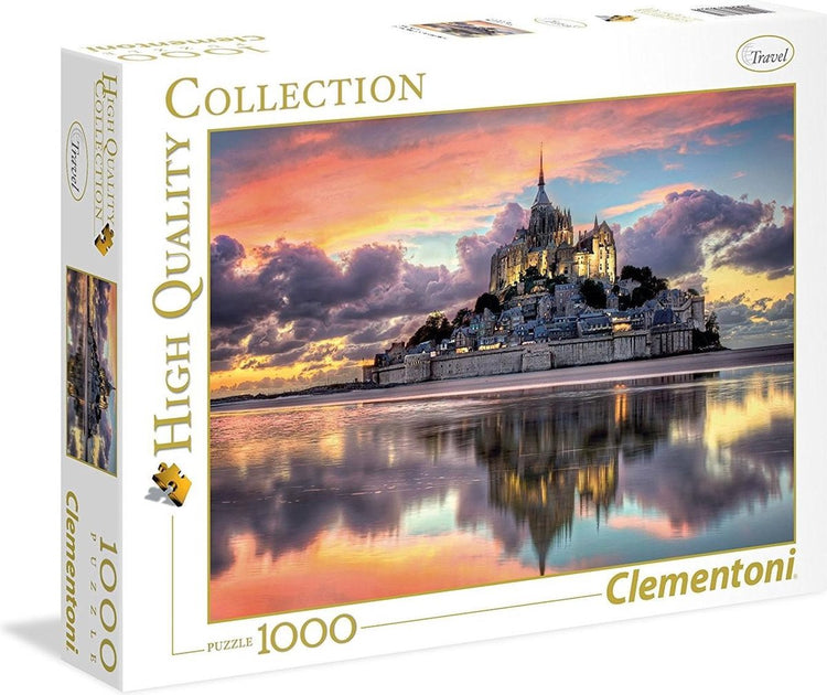 Clementoni – Puzzle – 1000 Teile – Le Magnifique Mont Saint-Michel – Puzzle für Erwachsene – hochwertige Sammlung