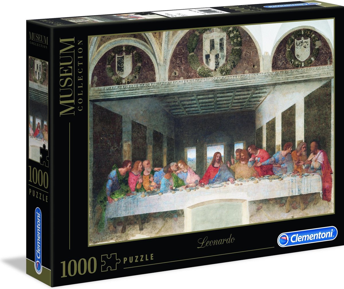 Clementoni – Puzzle – 1000 Teile – Leonardo-Cenacolo (Museum) – Puzzle für Erwachsene – Kunstsammlung