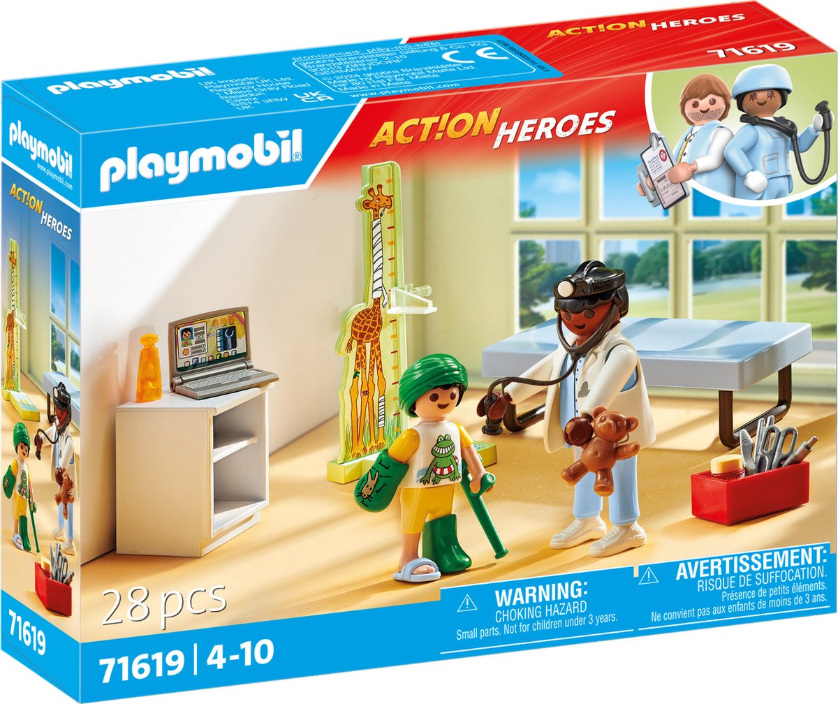 Playmobil 71619 Kinderarzt mit Teddybeer
