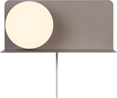 Nordlux Lilibeth Wandleuchte-E14-Opalglas-Braun
