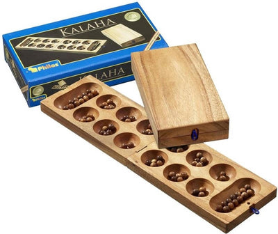 Philos Slap Kalaha Spiel – Holzbrettspiel für 2 Spieler ab 6 Jahren