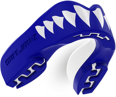 Safejawz Mundschutz Extro-Serie Shark Blue White Junior