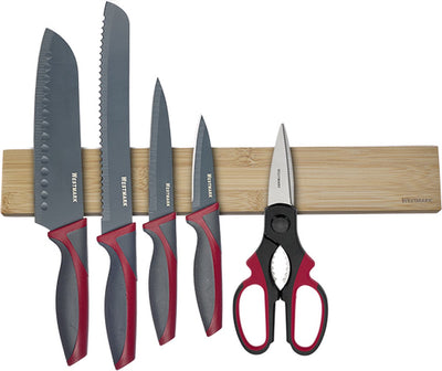Westmark magnetischer Messerhalter Natur – hochwertige Magnetleiste für Küchenmesser und Scheren, sicher und einfach, inkl. Befestigungsmaterial - Holz, BPA-frei