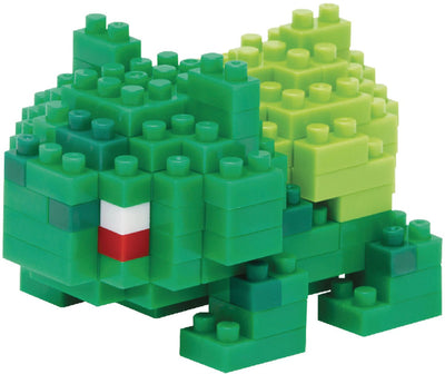 Bandai – Nanoblock – Bulbasaur – Pokémon – Mini-Steinfigur – Bauset – Bulbasaur Bulbasaur-Figurenbausatz in Pixel – nbpm003