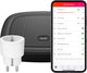Click on Click off Smart Bridge Starterset mit Schaltstecker – zentrale Steuerung mit Android iOS App – kompatibel mit Google Assistant, Amazon Alexa, Apple Home Kit – WLAN