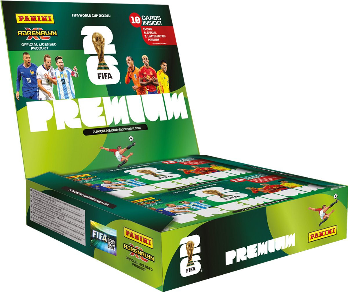 Panini – Adrenalyn XL-Sammelkarten – FIFA Fußball-Weltmeisterschaft 2026 – Premium-Paket
