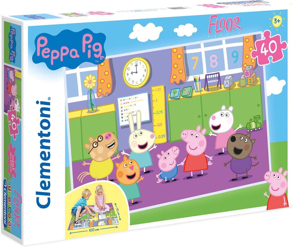 Clementoni Floor Puzzle Peppa Pig, 40.