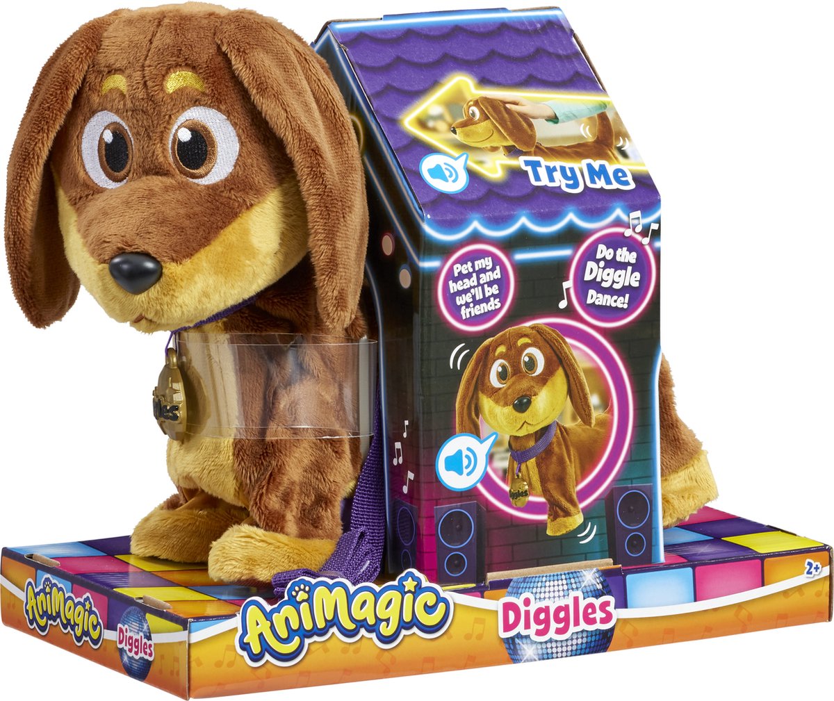 Andere Marken Animagic Hug Dog Diggles + Sound