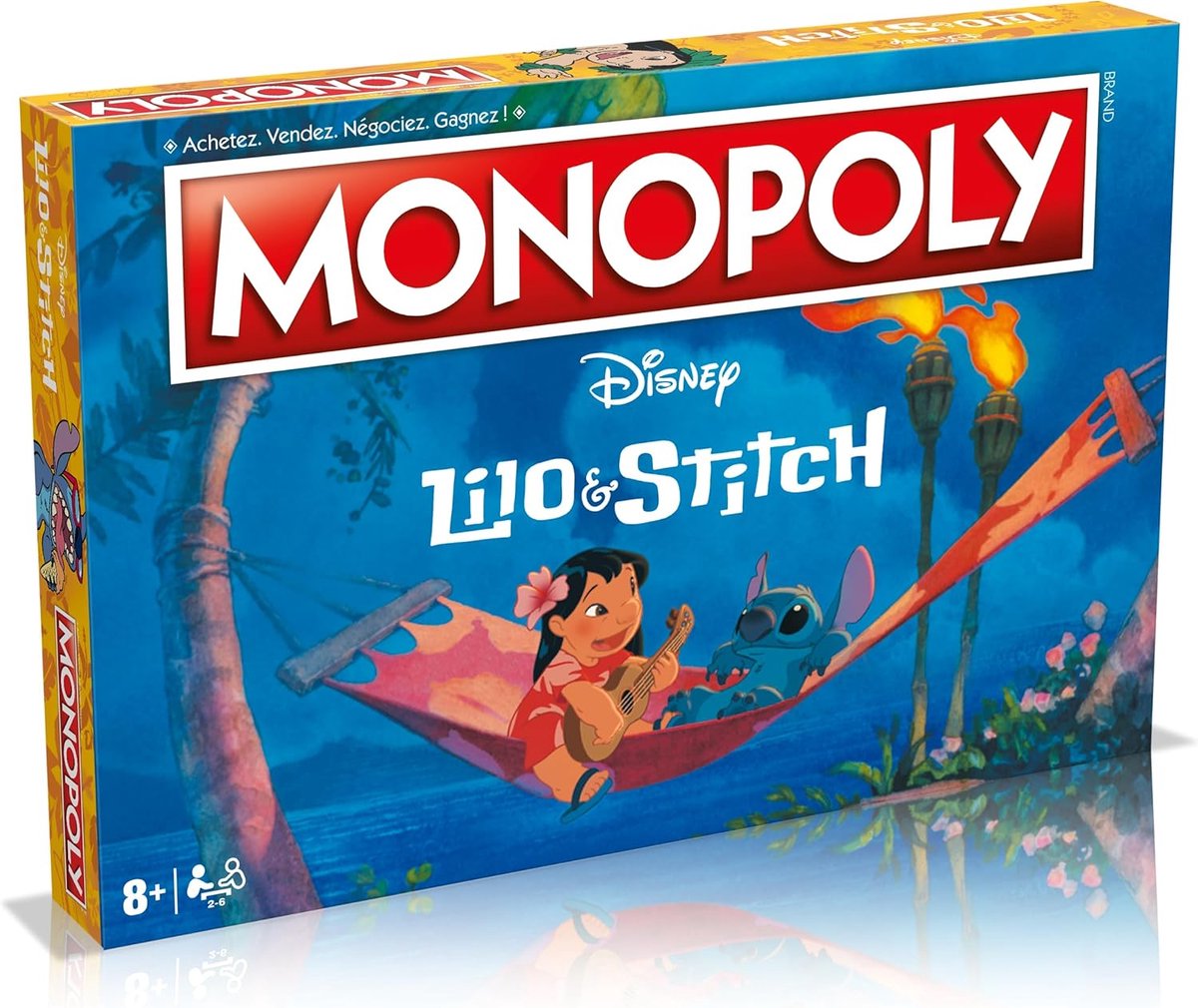 Gewinnzüge – Monopoly Lilo Stitch – Brettspiel – 2–6 Spieler