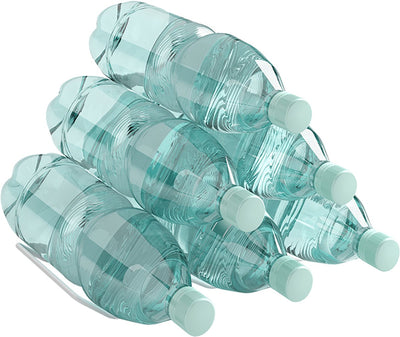 Metaltex ola 6 - Flaschenregal für Kühlschrank - 6 Flaschen - weiß - 14x31x3 cm - 0,75-1 Liter