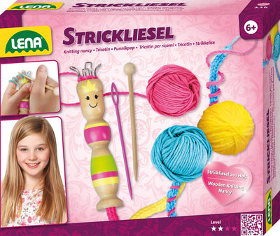 Lena Bleistiftset Mädchen Holzwolle rosa gelb blau 6-teilig