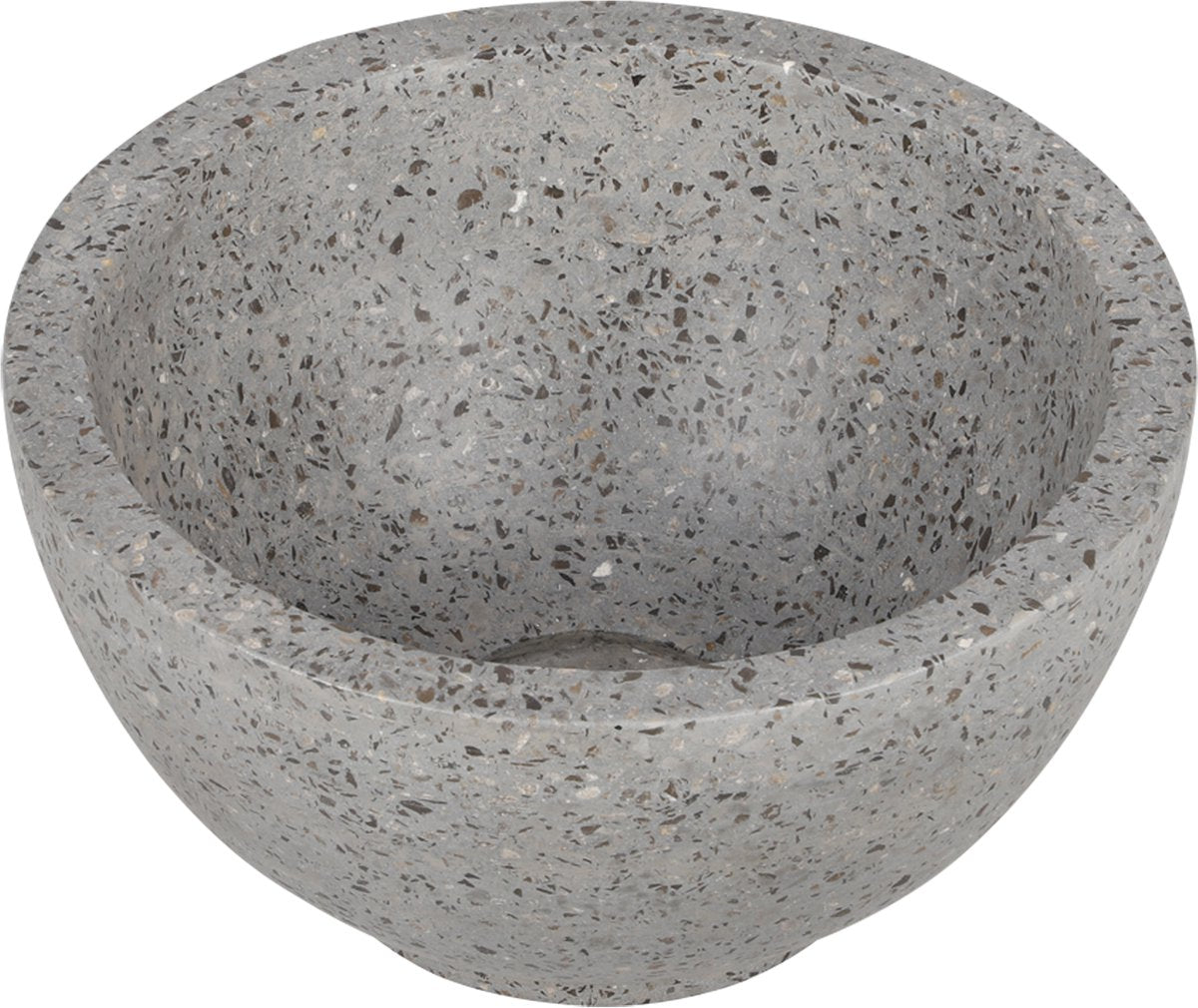 Differnz Flusswaschbecken - 23x23x12cm - Terrazzograu grob