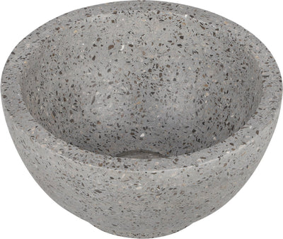 Differnz Flusswaschbecken - 23x23x12cm - Terrazzograu grob