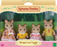 Sylvanian Family 5180 Gestreifte Katzenfamilie – samtweiche Spielfiguren