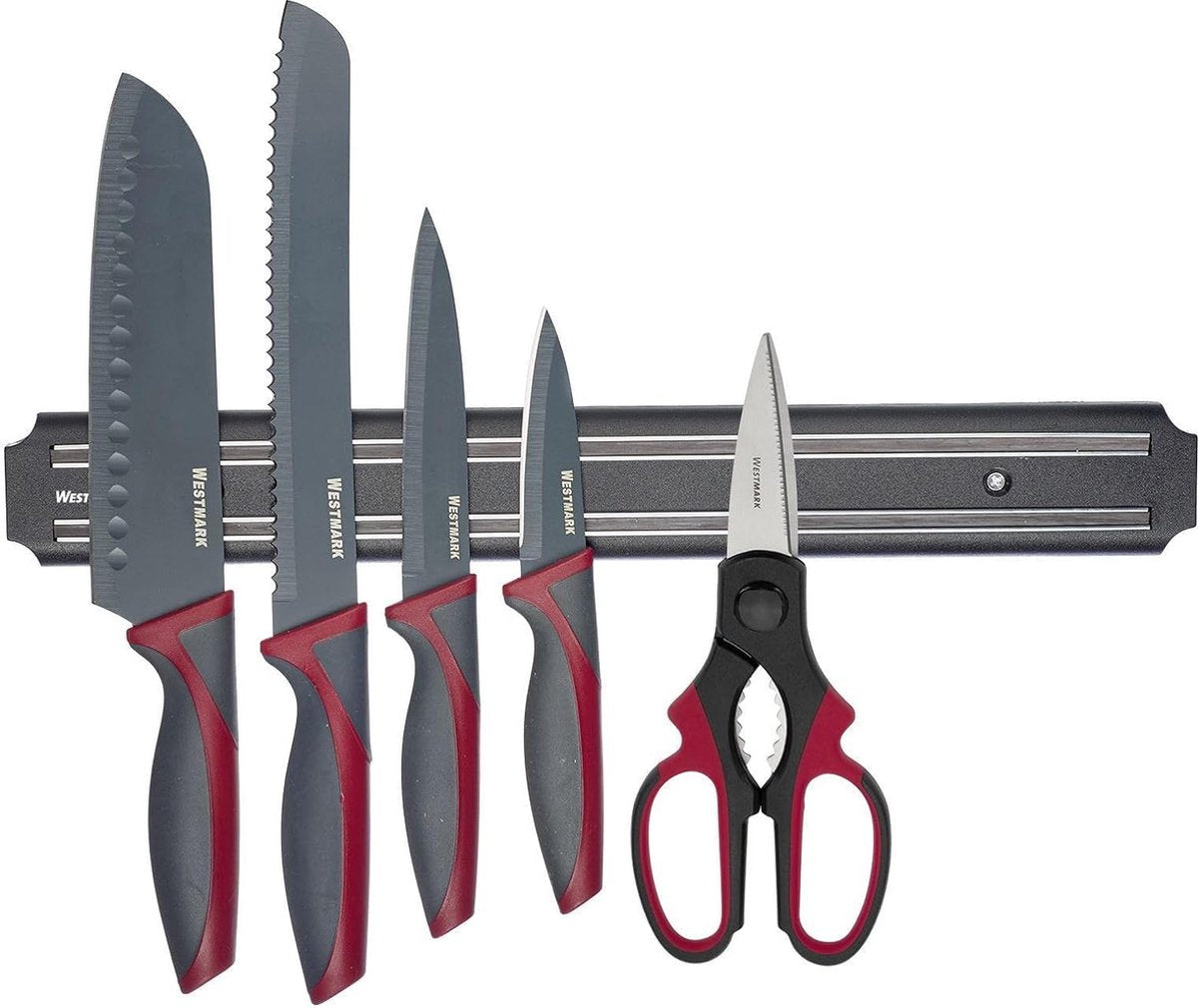 Westmark magnetischer Messerhalter – hochwertiger magnetischer Halter, um Küchenmesser sicher an Ort und Stelle zu halten – ABS, BPA-frei
