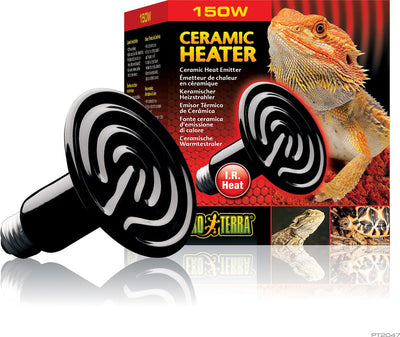 Exo Terra – Heizung – Reptilien – Keramik-Wärmestrahler 150 W – 10,5 x 10,5 x 13,5 cm – 1 Stk