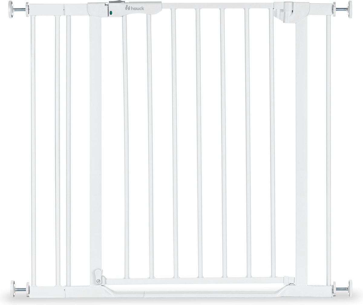 Hauck Clear Step Set 2 Treppenschutzgitter mit 9 cm Verlängerung – 84 bis 89 cm – weiß