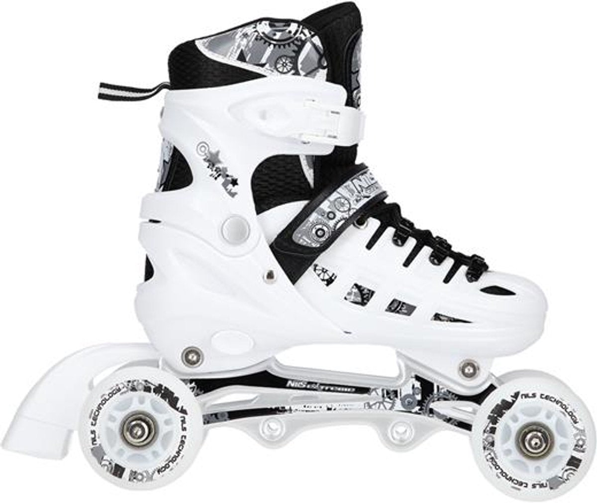 Nils extreme nh10905 – 4-in-1-LED-Inline-Skates – austauschbare Hockey-Stehle – weiß