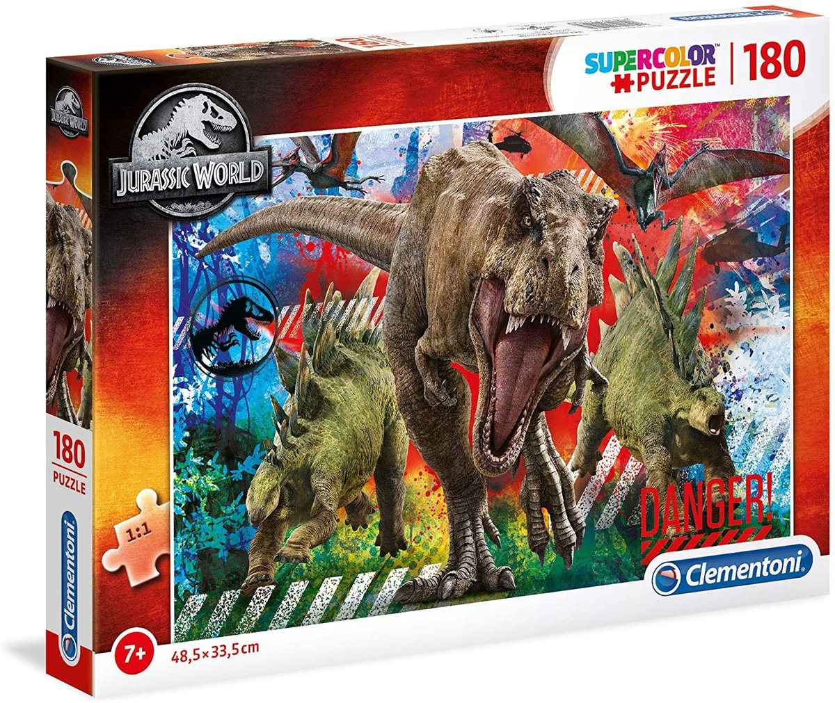 Clementoni Supercolor Puzzle Jurassic World 180 Stücke