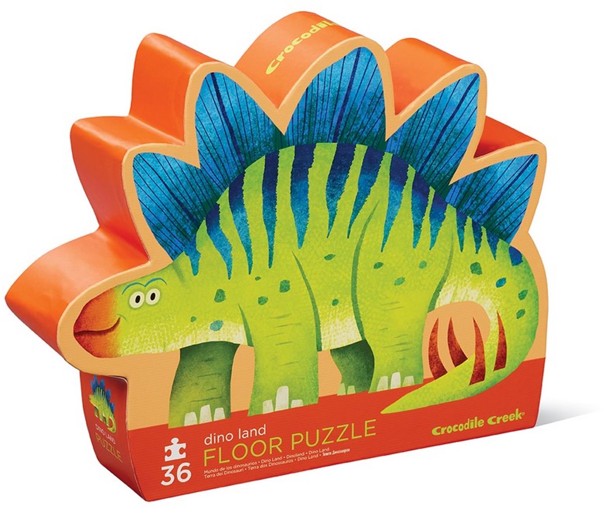 Crocodile Creek Dino-Bodenpuzzle – Stegosaurus für Kinder ab 3 Jahren