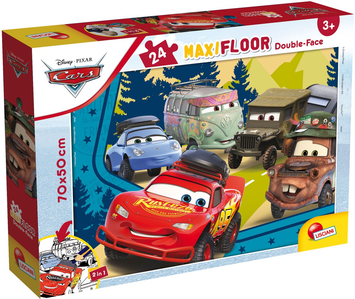 Lisciani Disney Puzzle DF Maxi Floor 24 Autos