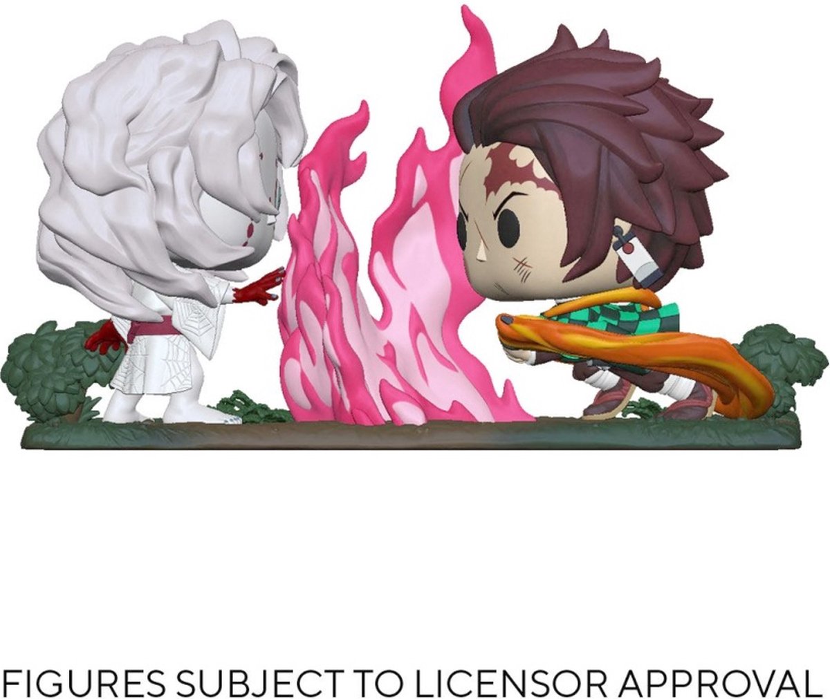 Funko Demon Slayer: Kimetsu no Yaiba Sammelfigur Pop Moment! 2er-Pack Tanjiro vs. Moult 9 cm mehrfarbig
