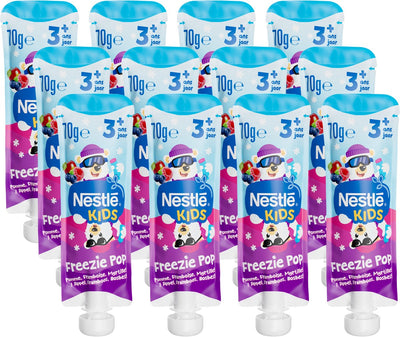 Nestlé Kids Freezie Pop Apfel Himbeere Blaubeere – 3+ Jahre – 12 x 70 g