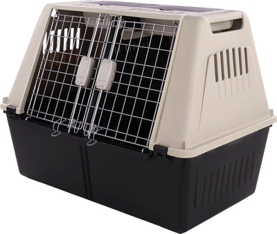 Flamingo-Auslöser – Transportkäfig für Hunde – Transportkäfig-Auslöser grau L 51 x 82 x 61 cm – 1 Stück – 122584 – 1 Stück