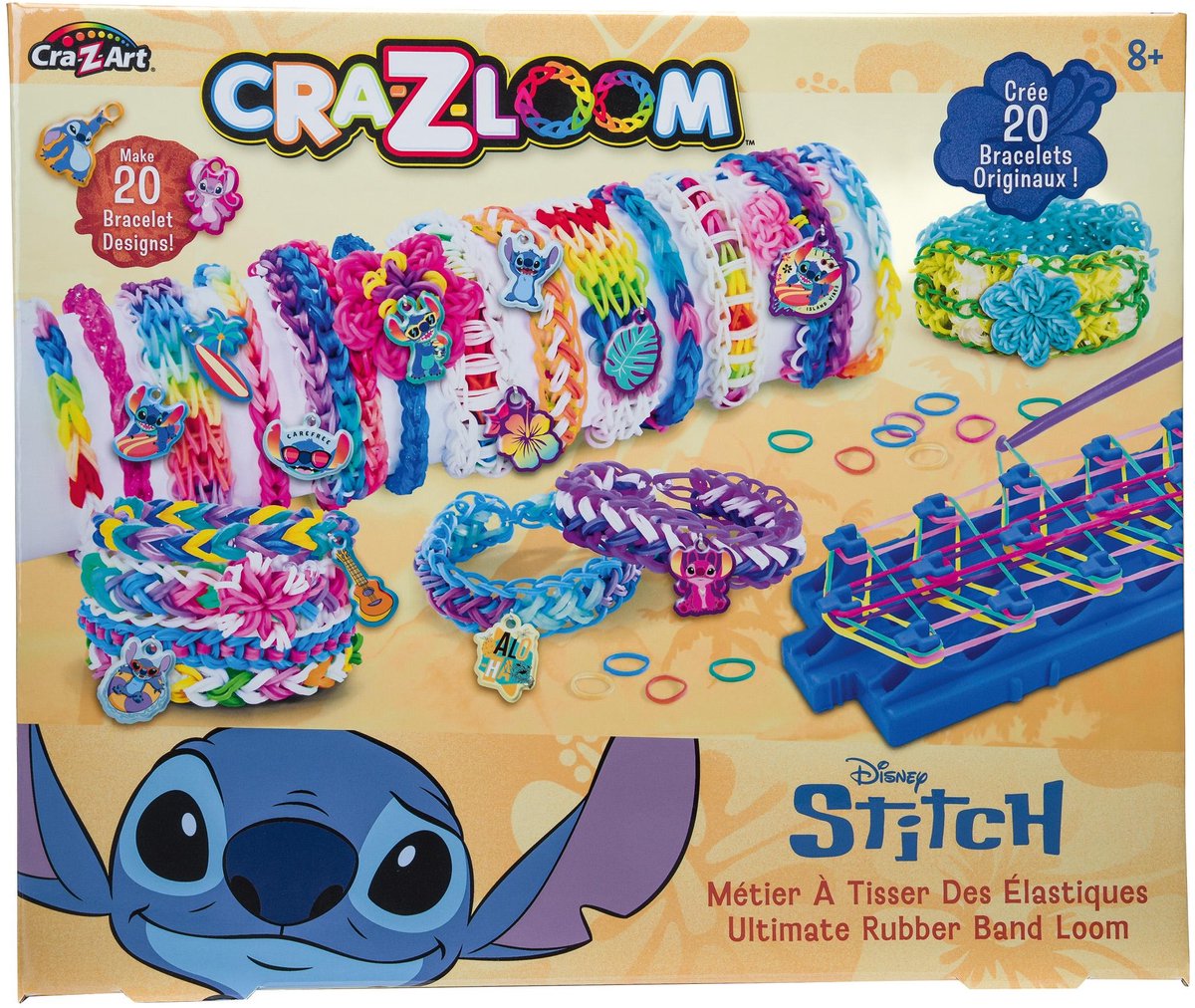 Lexibook Stitch Crazloom ultimativer Webstuhl mit elastischem Band