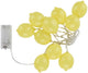 Arti casa Zitronen-Lichterkette 2 m – Lichterkette 10 LED warmweiß – batteriebetriebene Lichterkette 2x AA – Lichterkette für den Innenbereich – dekorative Beleuchtung
